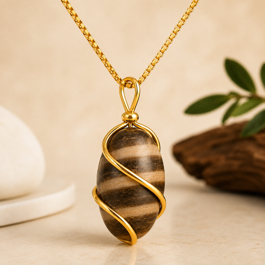 AstroSolution Shivling Locket – Vedic Energized Natural Shiva Pendant